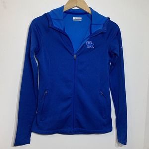 EUC Kentucky Wildcats Blue Columbia Hooded Zip Front‎ Jacket Size S/P